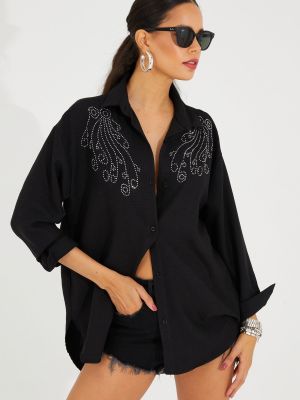Priliehavá košeľa Cool & Sexy čierna