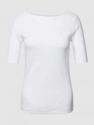 Koszulka w jednolitym kolorze Esprit biała