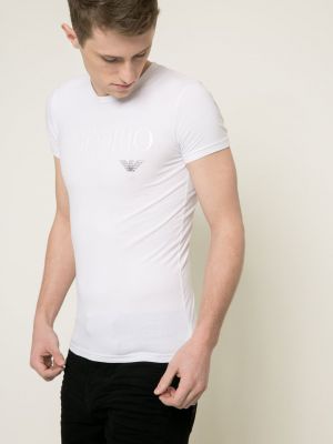 Тениска с дълъг ръкав Emporio Armani Underwear бяло