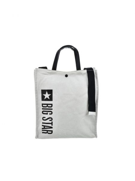 Τσάντα με μοτίβο αστέρια Big Star Shoes λευκό