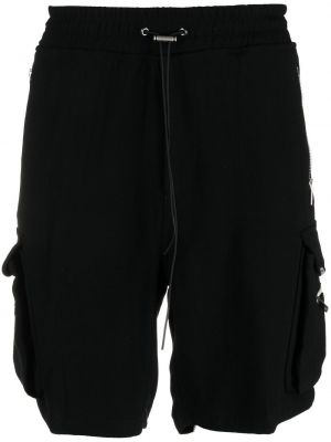 Pantalones cortos cargo con bolsillos Represent negro