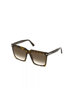 Okulary przeciwsłoneczne eleganckie Tom Ford brązowe