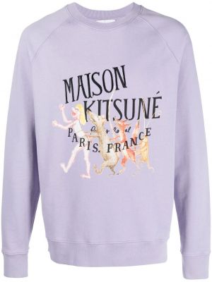 Sweatshirt Maison Kitsuné lila