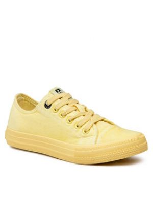 Chaussures de ville à motif étoile Big Star Shoes jaune