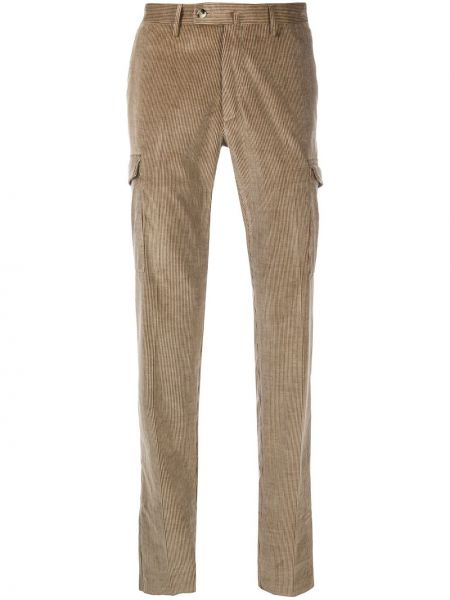 Pantalones cargo de pana Pt01 marrón