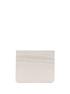 Kožená peněženka Maison Margiela bílá