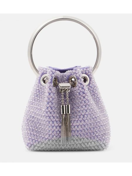 Bolsa de hombro de raso Jimmy Choo