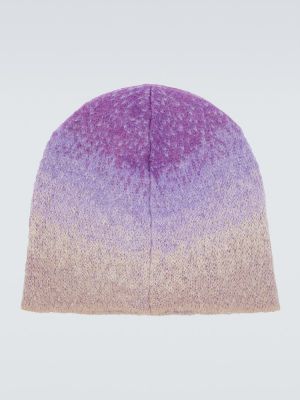 Vlněný čepice s přechodem barev Erl fialový