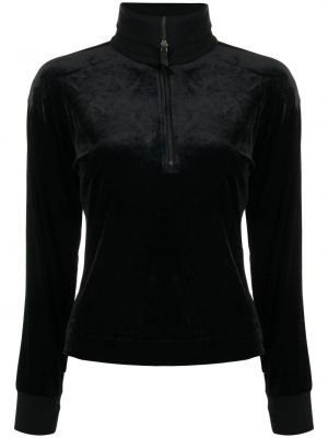 Samta džemperis ar rāvējslēdzēju Spanx melns