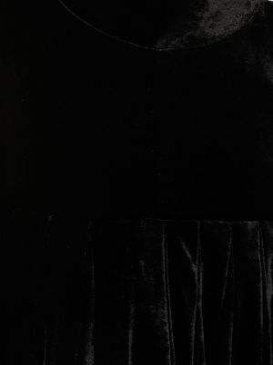 Velurové mini šaty Magda Butrym čierna