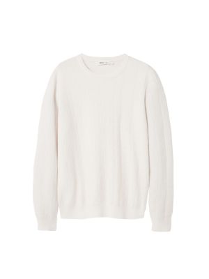Пуловер Desigual бяло