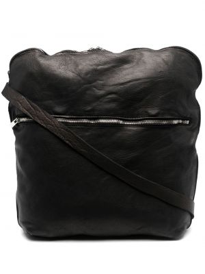 Кожени чанта за ръка Guidi черно