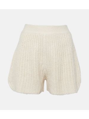 Pantalones cortos de seda Loro Piana blanco