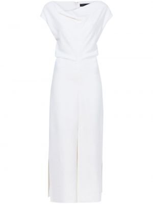 Макси рокля от креп Proenza Schouler бяло