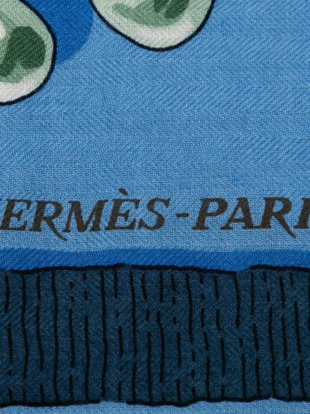 Kašmira šalle Hermès Pre-owned zils
