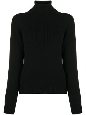 Kašmira džemperis ar augstu apkakli Saint Laurent melns