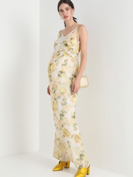 Sukienka długa Hope & Ivy Maternity żółta