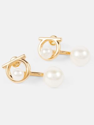 Boucles d'oreilles avec perles à boucle Ferragamo