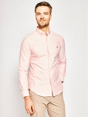 Риза slim Polo Ralph Lauren розово