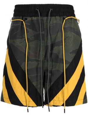 Shorts de sport à rayures à imprimé camouflage Mostly Heard Rarely Seen