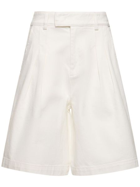 Bomuld bermudashorts The Frankie Shop hvid