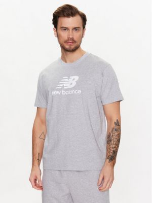 Laza szabású póló New Balance szürke