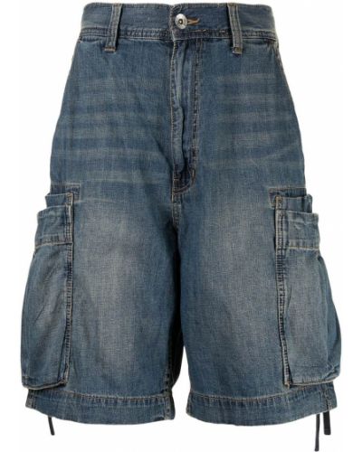 Pantalones cortos cargo de cintura alta Five Cm azul