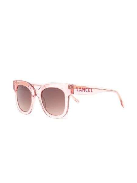 Saulesbrilles ar apdruku Lancel rozā