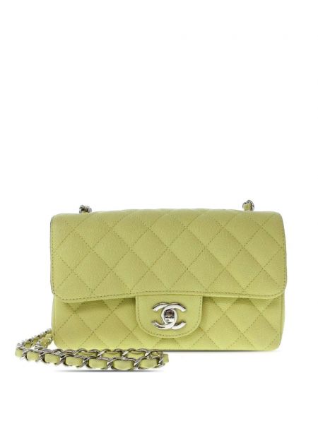 Τσάντα χιαστί κλασική Chanel Pre-owned κίτρινο