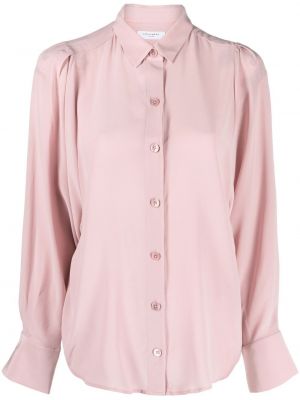 Silke krage bluse Equipment rosa