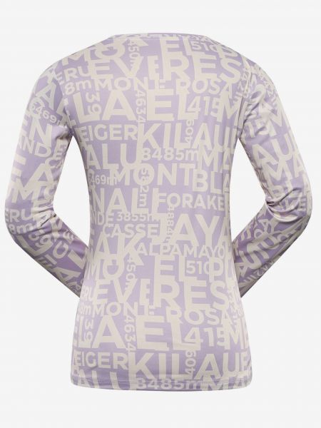 Tričko s dlhými rukávmi Alpine Pro fialová