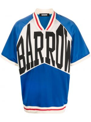 Тениска с принт Barrow синьо