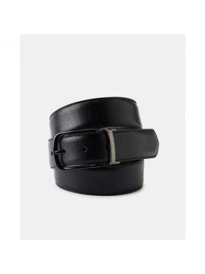 Cinturón de cuero reversible Florentino negro