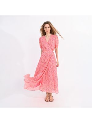 Vestido largo con estampado Lili Sidonio rosa