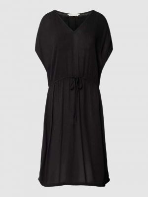 Sukienka midi z dekoltem w serek Tom Tailor czarna