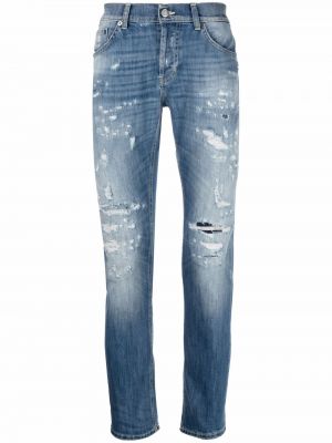 Nødlidende skinny jeans Dondup blå