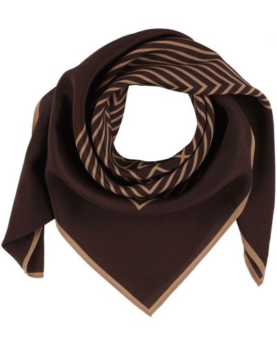 Pañuelo de seda Totême marrón