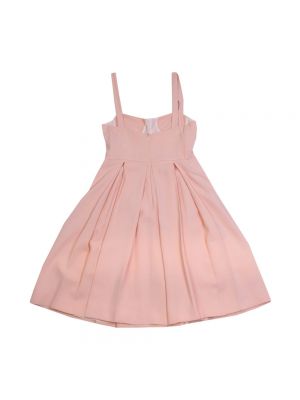 Sukienka mini z wiskozy Lardini różowa