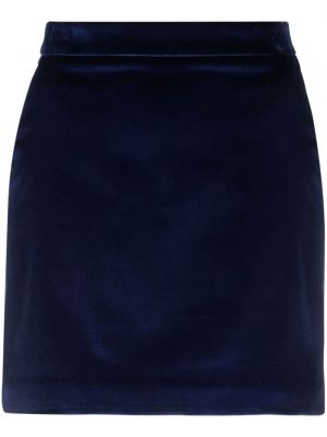 Mini suknja od samta Bally plava