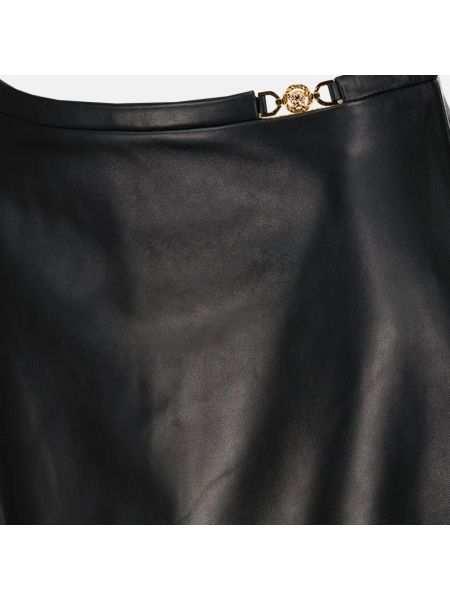 Falda de cuero Versace