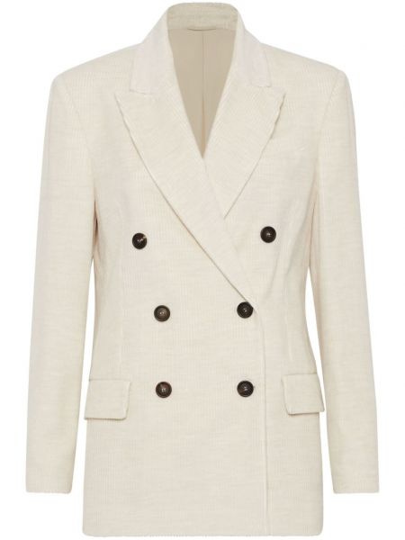 Blazer Brunello Cucinelli blanc