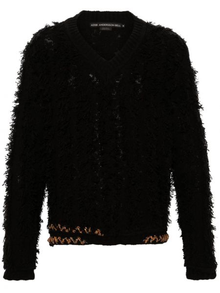 Пуловер с v-образно деколте Andersson Bell черно