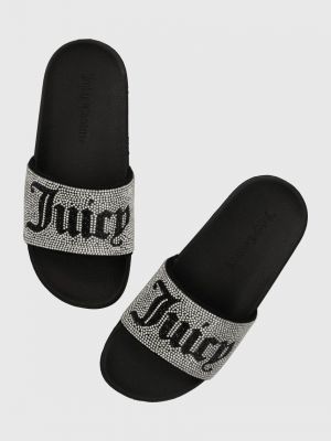 Czarne klapki Juicy Couture
