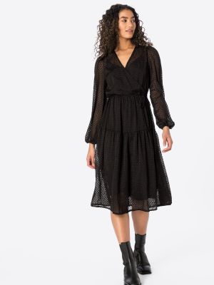 Μίντι φόρεμα Vero Moda μαύρο