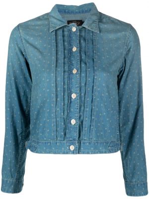 Virágos ing nyomtatás Ralph Lauren Rrl kék