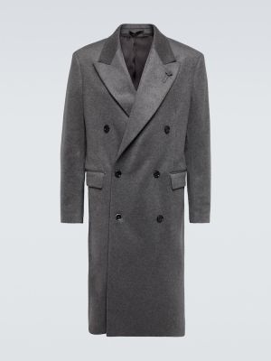Kašmírový kabát Lardini sivá