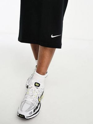 Трикотажное платье миди Nike черное