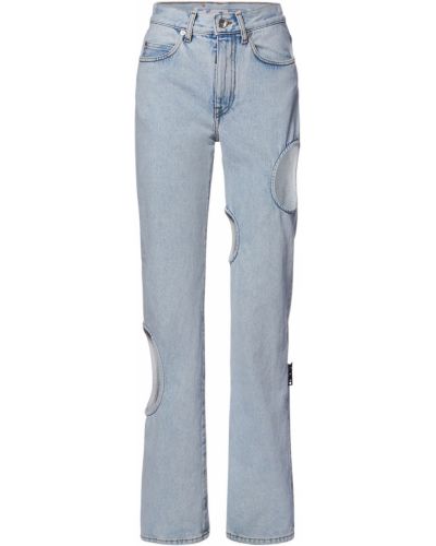 Voľné džínsy Off-white modrá