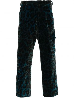Pantaloni cu imagine cu model leopard Oamc