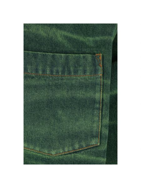 Koszula jeansowa Wood Wood zielona